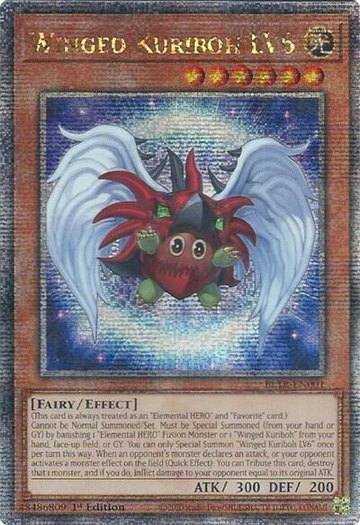Winged Kuriboh LV6 (Quarter Century Secret Rare) (BLTR-EN001) [Battles of Legend: Terminal Revenge]