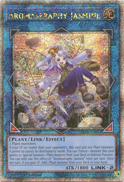 Aromaseraphy Jasmine (Quarter Century Secret Rare) (BLTR-EN093) [Battles of Legend: Terminal Revenge]