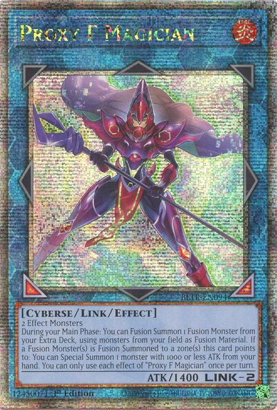 Proxy F Magician (Quarter Century Secret Rare) (BLTR-EN094) [Battles of Legend: Terminal Revenge]