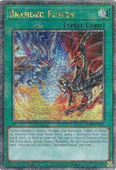 Branded Fusion (Quarter Century Secret Rare) (BLTR-EN111) [Battles of Legend: Terminal Revenge]