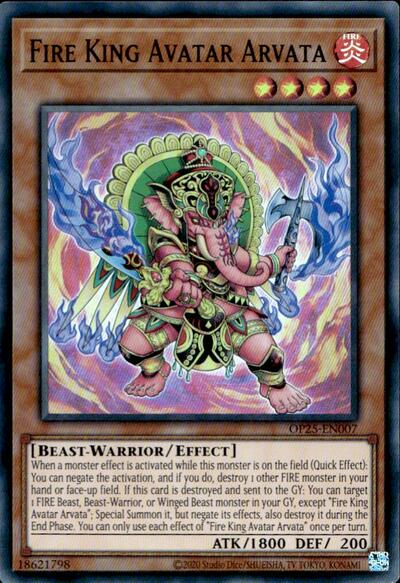Fire King Avatar Arvata (OP25-EN007) [OTS Tournament Pack 25]