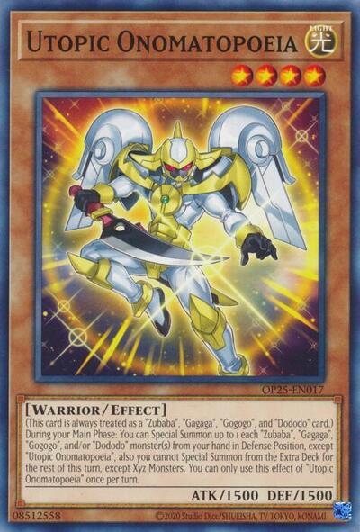 Utopic Onomatopoeia (OP25-EN017) [OTS Tournament Pack 25]