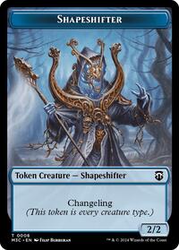 Shapeshifter (0008) (Ripple Foil) // Dragon Double-Sided Token (8 // 12) [Commander: Modern Horizons 3]