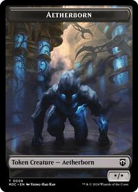Aetherborn (Ripple Foil) // Servo Double-Sided Token (9 // 33) [Commander: Modern Horizons 3]