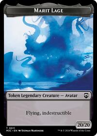Marit Lage (Ripple Foil) // Sand Warrior Double-Sided Token (11 // 23) [Commander: Modern Horizons 3]
