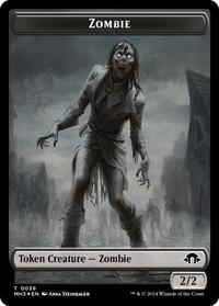 Zombie (Ripple Foil) // Elephant Double-Sided Token (39 // 18) [Commander: Modern Horizons 3]