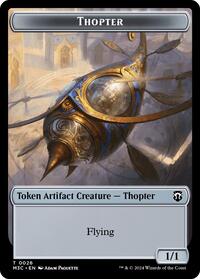Thopter (Ripple Foil) // Copy Double-Sided Token (26 // 1) [Commander: Modern Horizons 3]