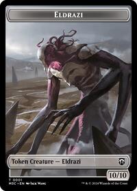 Eldrazi (Ripple Foil) // Spirit Double-Sided Token (1 // 5) [Commander: Modern Horizons 3]