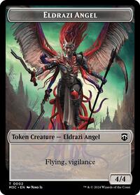 Eldrazi Angel (Ripple Foil) // Copy Double-Sided Token (2 // 1) [Commander: Modern Horizons 3]