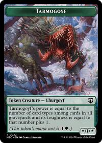 Tarmogoyf (Ripple Foil) // Saproling Double-Sided Token (22 // 21) [Commander: Modern Horizons 3]
