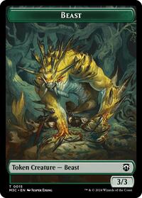 Beast (0015) (Ripple Foil) // Insect (0025) Double-Sided Token (15 // 25) [Commander: Modern Horizons 3]