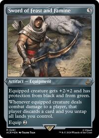 Sword of Feast and Famine (Foil Etched) (261) [Universes Beyond: Assassin's Creed]