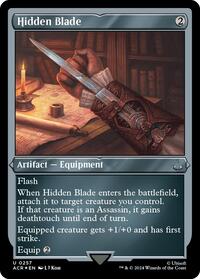 Hidden Blade (Foil Etched) (257) [Universes Beyond: Assassin's Creed]