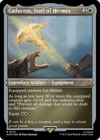 Caduceus, Staff of Hermes (Foil Etched) (173) [Universes Beyond: Assassin's Creed]