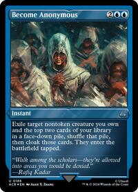Become Anonymous (Foil Etched) (186) [Universes Beyond: Assassin's Creed]