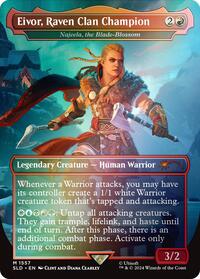 Eivor, Raven Clan Champion - Najeela, the Blade-Blossom (Rainbow Foil) (1557) [Secret Lair Drop Series]
