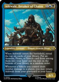 Adewale, Breaker of Chains (Foil Etched) (224) [Universes Beyond: Assassin's Creed]