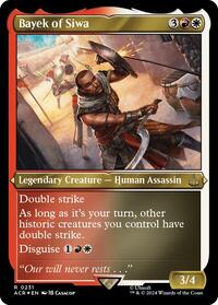 Bayek of Siwa (Foil Etched) (231) [Universes Beyond: Assassin's Creed]