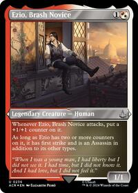 Ezio, Brash Novice (Foil Etched) (236) [Universes Beyond: Assassin's Creed]
