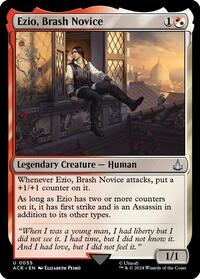 Ezio, Brash Novice (55) [Universes Beyond: Assassin's Creed]