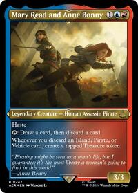 Mary Read and Anne Bonny (Foil Etched) (242) [Universes Beyond: Assassin's Creed]