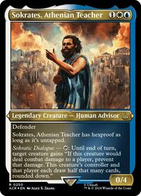 Sokrates, Athenian Teacher (Foil Etched) (250) [Universes Beyond: Assassin's Creed]