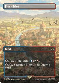 Fiery Islet (Borderless) (112) [Universes Beyond: Assassin's Creed]
