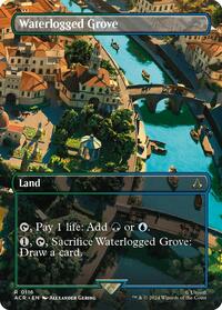 Waterlogged Grove (Borderless) (116) [Universes Beyond: Assassin's Creed]