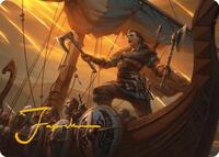 Eivor, Battle-Ready Art Card (Gold-Stamped Signature) (18) [Art Series: Universes Beyond: Assassin's Creed]