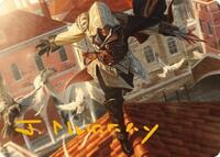 Ezio, Blade of Vengeance Art Card (Gold-Stamped Signature) (19) [Art Series: Universes Beyond: Assassin's Creed]