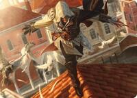 Ezio, Blade of Vengeance Art Card (19) [Art Series: Universes Beyond: Assassin's Creed]