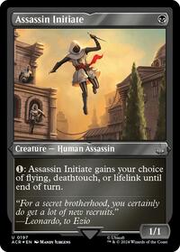 Assassin Initiate (Foil Etched) (197) [Universes Beyond: Assassin's Creed]