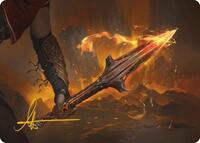 The Spear of Leonidas Art Card (Gold-Stamped Signature) (4) [Art Series: Universes Beyond: Assassin's Creed]