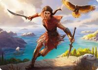 Kassandra, Eagle Bearer Art Card (6) [Art Series: Universes Beyond: Assassin's Creed]