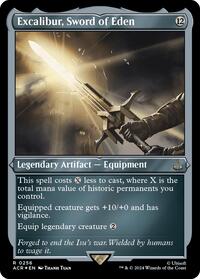 Excalibur, Sword of Eden (Foil Etched) (256) [Universes Beyond: Assassin's Creed]