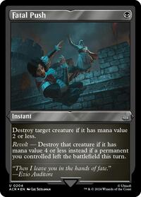 Fatal Push (Foil Etched) (204) [Universes Beyond: Assassin's Creed]