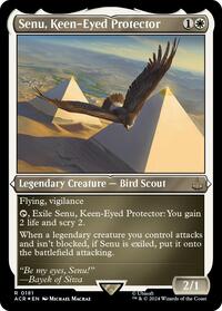 Senu, Keen-Eyed Protector (Foil Etched) (181) [Universes Beyond: Assassin's Creed]
