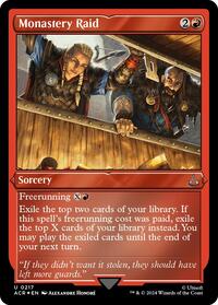Monastery Raid (Foil Etched) (217) [Universes Beyond: Assassin's Creed]