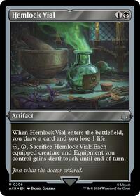 Hemlock Vial (Foil Etched) (206) [Universes Beyond: Assassin's Creed]