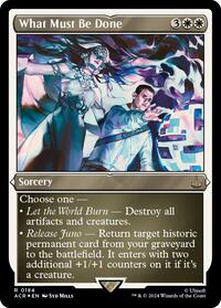 What Must Be Done (Foil Etched) (184) [Universes Beyond: Assassin's Creed]