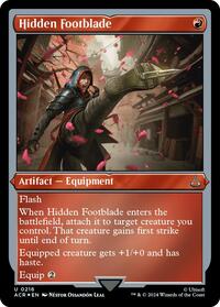 Hidden Footblade (Foil Etched) (216) [Universes Beyond: Assassin's Creed]