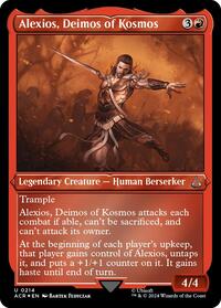 Alexios, Deimos of Kosmos (Foil Etched) (214) [Universes Beyond: Assassin's Creed]