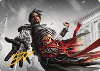 Ezio Auditore da Firenze Art Card (Gold-Stamped Signature) (13) [Art Series: Universes Beyond: Assassin's Creed]