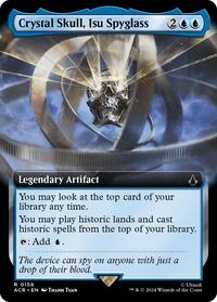 Crystal Skull, Isu Spyglass (Extended Art) (158) [Universes Beyond: Assassin's Creed]