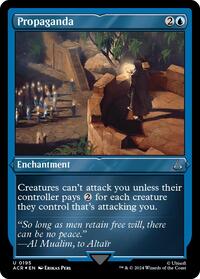 Propaganda (Foil Etched) (195) [Universes Beyond: Assassin's Creed]
