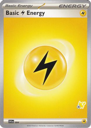 Basic Lightning Energy - Pikachu 31 004  Battle Academy 2024 - Common