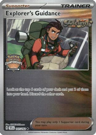Explorer's Guidance 147/162  - Reverse Holofoil League & Championship Cards - Uncommon