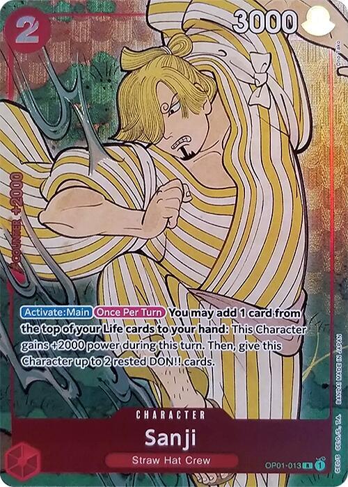 Sanji (English Version 1st Anniversary Set) (OP01-013) [One Piece Promotion Cards]