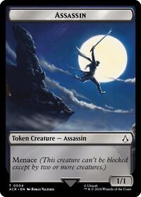 Assassin // Treasure Double-Sided Token (4 // 6) [Universes Beyond: Assassin's Creed]