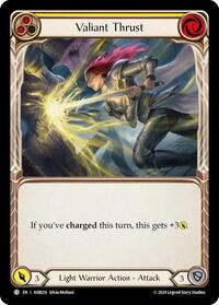 Valiant Thrust (Yellow) (ASB024) [Armory Deck: Boltyn]
